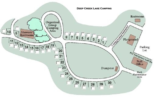 Green Lane Campground Map